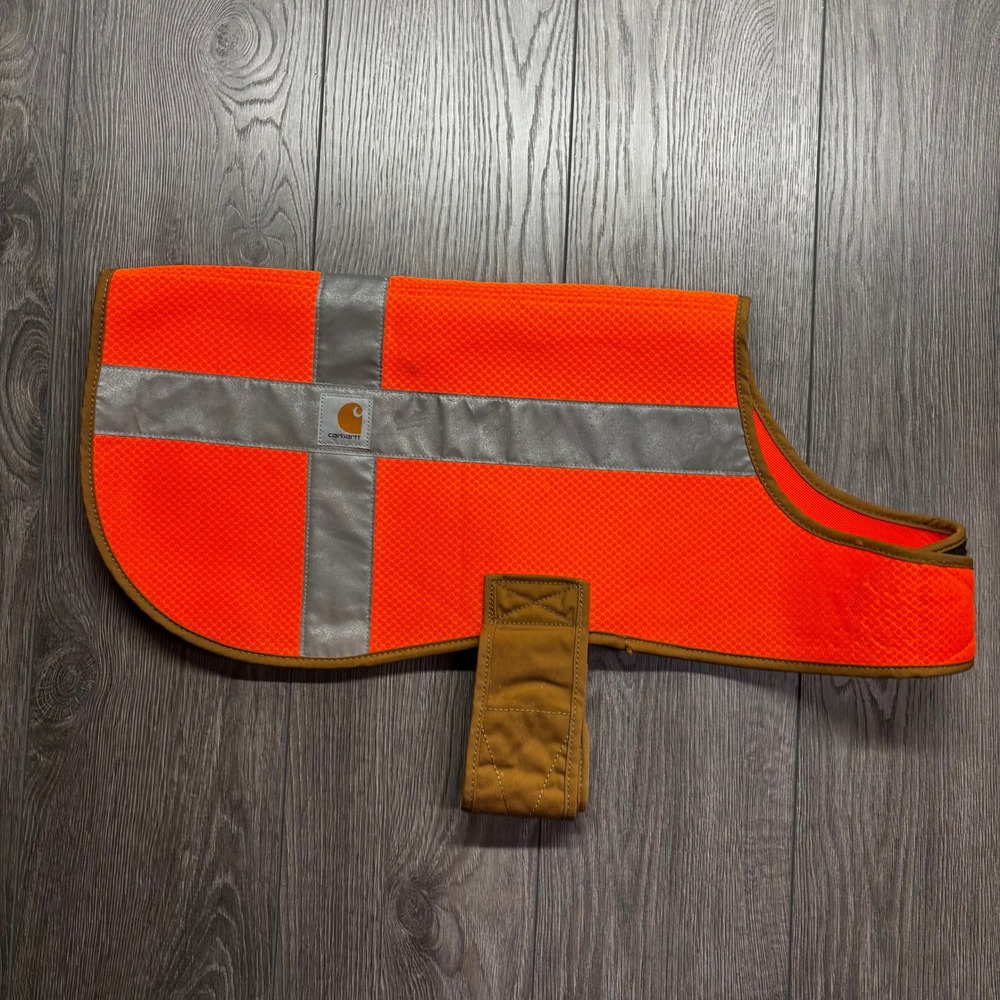 Carhartt High Hi Visibility Dog Safety Vest Blaze Orange Reflective Mesh Large